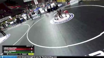 67 lbs Semifinal - Aram Galoyan, Red Wave Wrestling vs Riley Ramirez, Pounders WC