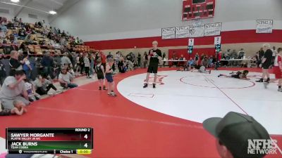 64-72 lbs Round 2 - Sawyer Morgante, Platte Valley Jr WC vs Jack Burns, Team Cobra