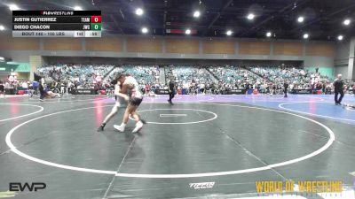 105 lbs Consi Of 8 #2 - Justin Gutierrez, Team Farmersville vs Diego Chacon, Juggernaut Wrestling Club