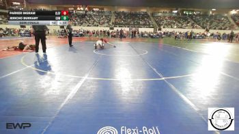 123 lbs Semifinal - Parker Ingram, Cleveland vs Jericho Burkart, Coweta