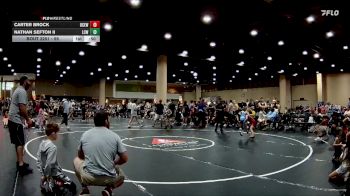 55 lbs Cons. Round 2 - Carter Brock, Bay County Elite Wrestling vs Nathan Sefton II, LCWC