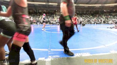 110 lbs Semifinal - Heavyn Woods, El Paso Wildcats vs Addilyn Westfahl, Wichita Wrestling Club