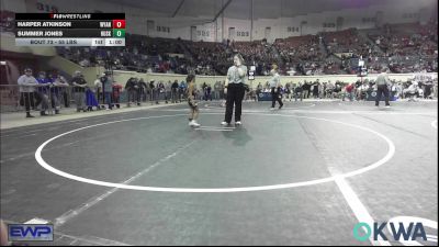 55 lbs Semifinal - Harper Atkinson, Wyandotte Youth Wrestling vs Summer Jones, Husky WC