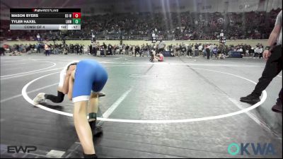 80 lbs Consi Of 4 - Mason Byers, D3 Wrestling Cluib vs Tyler Haxel, Lions Wrestling Academy