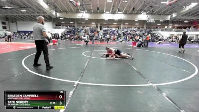 174 lbs Cons. Round 3 - Tate Nordby, Dickinson State (N.D.) vs Braeden Campbell, Northwestern (Iowa)
