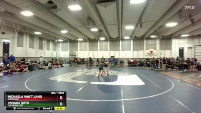 125 lbs Cons. Round 4 - Viviana Soto, Cheyenne East vs Michaela Van`t Land, Coronado