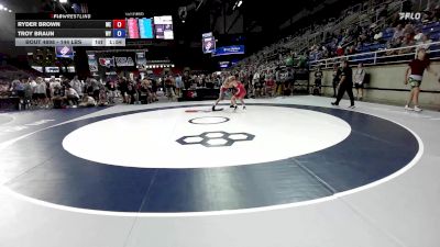 144 lbs Cons. Rd Of 64 - Ryder Brown, ME vs Troy Braun, WY