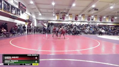 190 lbs Cons. Round 2 - Aaron Jaquez, Arlington vs Diego Franco, Rancho Mirage