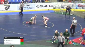 107 lbs Consolation - Robbie Allison, Canon-McMillan vs Kaedyn Williams, Manheim Twp