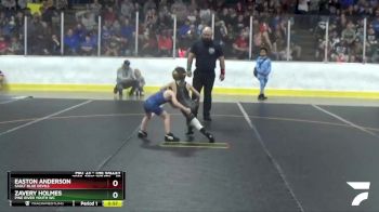 49 lbs Champ. Round 1 - Easton Anderson, Sault Blue Devils vs Zavery Holmes, Pine River Youth WC