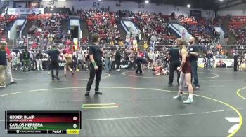 122 lbs Cons. Round 2 - Gixxer Blair, Climax-Scotts WC vs Carlos Herrera, Dearborn Heights WC