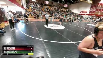 155 lbs Semifinal - James Wages, Cody Middle School vs Charlie Turner, Worland Middle School
