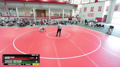 133 lbs 1st Place Match - James Day, Wabash vs Timothy Decatur, Unattached - West Liberty