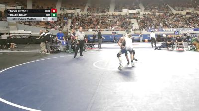 115-D3 5th Place Match - Edge Bryant, Snowflake High School vs Caleb Kelly, Cactus Shadows High School