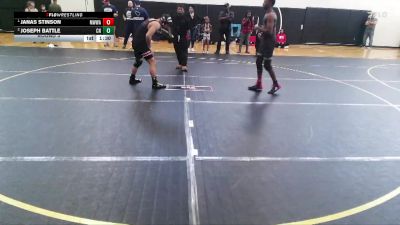 150 lbs Round 3 - Janas Stinson, Mighty Warriors Wrestling Acad vs Joseph Battle, Cardinal Newman