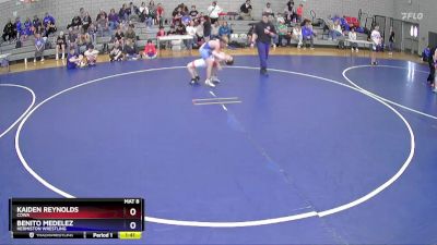 92 lbs Cons. Semi - Kaiden Reynolds, COWA vs Benito Medelez, Hermiston Wrestling