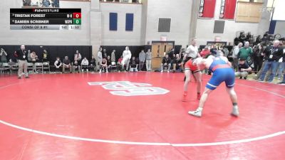 138 lbs Consi Of 8 #1 - Tristan Forest, Whitman-Hanson vs Damien Scribner, West Springfield