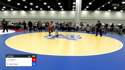 215 lbs 1/4 Final - Ziquise Ware, Georgia vs Aiden Hennings, Illinois