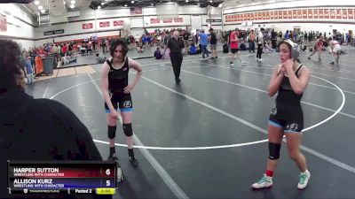 110 lbs Round 3 - Harper Sutton, Wrestling With Character vs Allison Kurz, Wrestling With Character