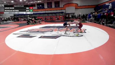 149 lbs Cons. Round 2 - Nicholas Bittner, Wheaton vs Aidan Baum, Wisconsin - Lacrosse