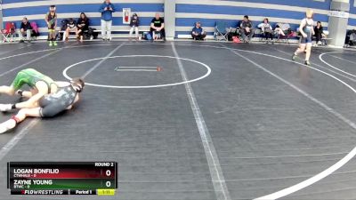 72 lbs Round 2 (8 Team) - Logan Bonfilio, CTWHALE vs Zayne Young, BTWC