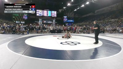 113 lbs Cons. Sub-rd Of 32 - Maddux Rabczak, Illinois vs Santino Pascarella, New York