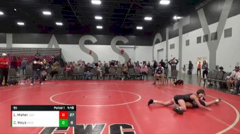 95 lbs Placement Matches (8 Team) - Cash Mays, Elite Ath Club WE vs Logan Maher, Legacy National