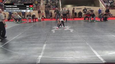 45_B lbs Consi Rd 1 32 #2 - Karter Clark, Sharon vs Dalton Johnson, Greenville