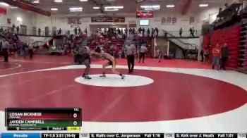 132 lbs Champ. Round 1 - Jayden Campbell, Normal (Community) vs Logan Bicknese, Midland