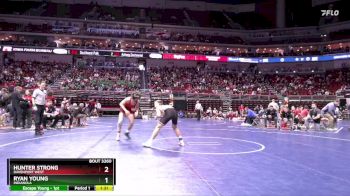 3A-132 lbs Cons. Round 2 - Ryan Young, Indianola vs Hunter Strong, Davenport West