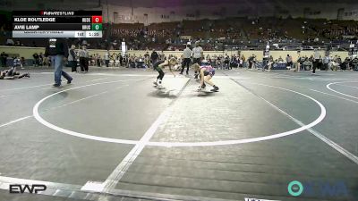 67 lbs Quarterfinal - Kloe Routledge, Husky WC vs Avie Lamp, Brushy Wrestling Club