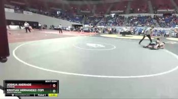 6A-106 lbs Quarterfinal - Kristian Hernandez-Topete, South Medford vs Joshua Andrade, Glencoe