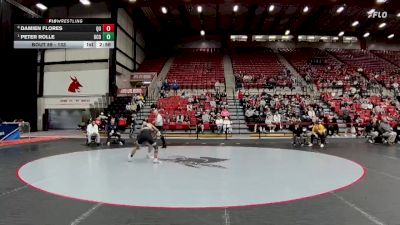 133 lbs Quarterfinal - Peter Rolle, Central Oklahoma vs Damien Flores, Quincy