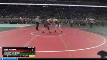 D1-215 lbs Cons. Round 2 - Andrew VanDyke, Holland West Ottawa vs Cole Newman, Holt