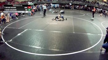 65 lbs Champ. Round 1 - Gage Colburn, York Wrestling Club vs Myles Valdez, Broken Bow Wrestling Club
