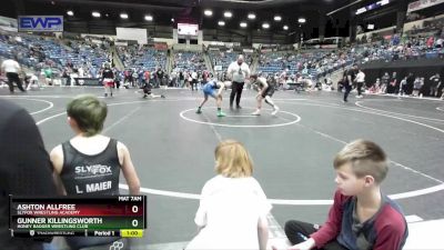 88 lbs 3rd Place Match - Gunner Killingsworth, Honey Badger Wrestling Club vs Ashton Allfree, SlyFox Wrestling Academy