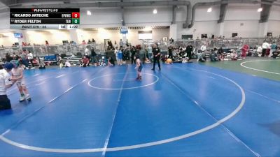 44 lbs Cons. Semi - Ricardo Arteche, El Paso Wildcats Wrestling Club vs Ryder Felton, Takedown Elite Wrestling