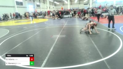 116 lbs Round Of 16 - Brady Adams, Lions WC vs Erik Romero Jr, Team Borg