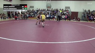 126-136 lbs 1st Place Match - Brody Andrews, Williamsburg vs Nolan Ainesworth, Center Point-Urbana