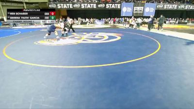 Girls 3A 235 lbs Champ. Round 1 - Serena `Faith` Garcia, Everett (Girls) vs Ren Schaber, Cheney (Girls)