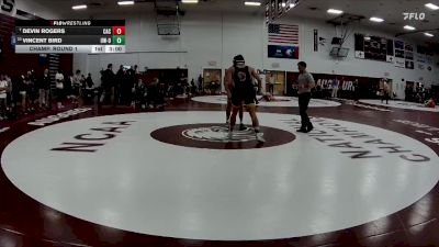 184 lbs Champ. Round 1 - Devin Rogers, Carthage College vs Vincent Bird, Wisconsin-Oshkosh