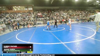 110 lbs Cons. Round 3 - Sophia Garza, Scrap Yard Garage Wrestling vs Aubrey Pinther, Oregon