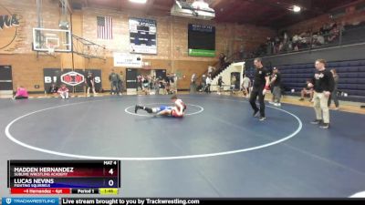 108 lbs Round 1 - Madden Hernandez, Sublime Wrestling Academy vs Lucas Nevins, Fighting Squirrels