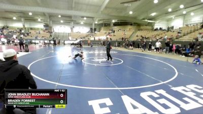 60 lbs Champ. Round 2 - Braden Forrest, Wildcats Wrestling vs John Bradley Buchanan, Wave Wrestling Club