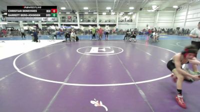 100 lbs Consi Of 16 #2 - Christian Benevides, Iron Faith WC vs Garrett Berg-Johnsen, Overcomer Training Center