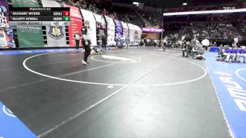 190 Class 2 lbs Cons. Round 3 - Zachary Myers, Cassville vs Elliott Atwell, Oak Grove