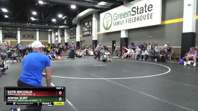 100 lbs Round 2 (16 Team) - Katie Biscoglia, Female Elite Wrestling vs Sophia Burt, Hastings Wrestling Academy