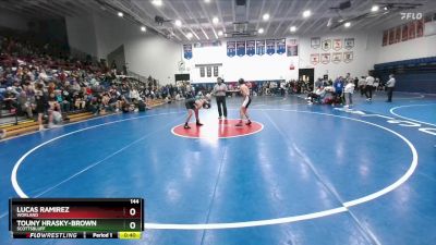 144 lbs Cons. Round 2 - Touny Hrasky-Brown, Scottsbluff vs Lucas Ramirez, Worland