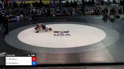 150 lbs Rnd Of 128 - Christian Morales, OK vs Kyler Sandholm, IA