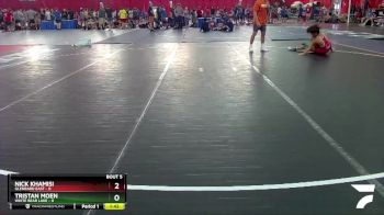 106 lbs Round 3 (4 Team) - Tristan Moen, White Bear Lake vs Nick Khamisi, Glenbard East